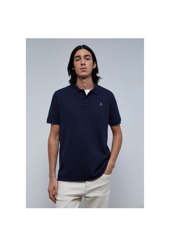 Polo Básico Calavera K14713NAVYS Azul Scalpers