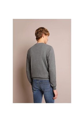 Jersey Cuello Pico Calavera K12743GREYM Gris