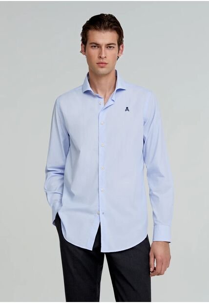 Camisa Nos Sport Elisee 24424SKYBLUECHECK44 Azul