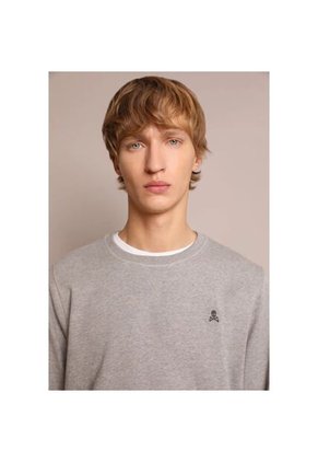 Sweater Calavera K25240GREYMELANGEL Gris
