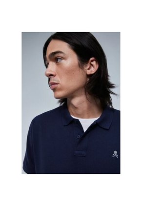 Polo Básico Calavera K14713NAVYS Azul