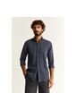 Camisa Vintage 46189NAVY39 Azul de Scalpers