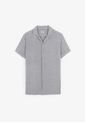Camisa Hawaian Linen Ss Shirt Grey Scalpers de Scalpers