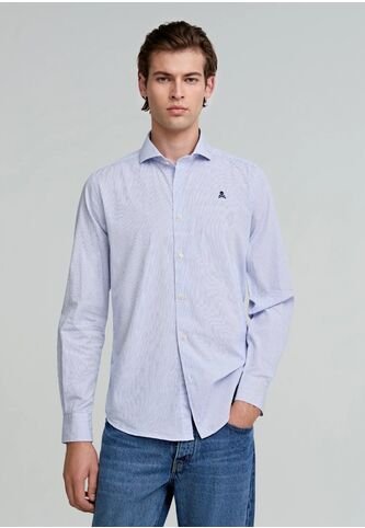 Camisa Sport Elisse 24424WHITEBLUESTRI38 Multicolor Scalpers