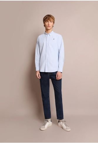 Camisa Oxford Calavera K13470SKYBLUE38 Multicolor Scalpers