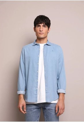 Camisa Fancy Denim Azul Scalpers