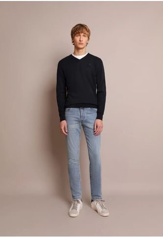 Jersey Cuello Pico Calavera K12743NAVYM Multicolor Scalpers