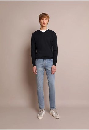 Jersey Cuello Pico Calavera K12743NAVYM Multicolor