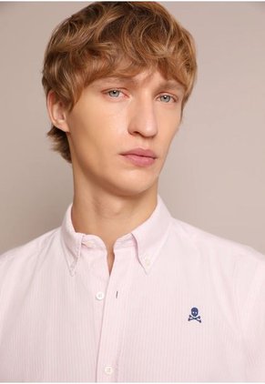 Camisa Oxford Calavera 24691PINKSTRIPES45 Multicolor