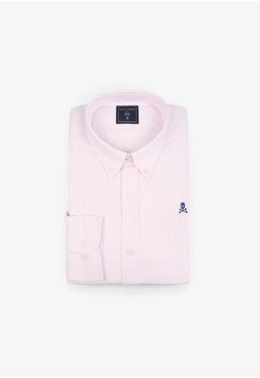 Camisa Oxford Calavera 24691PINKSTRIPES45 Multicolor