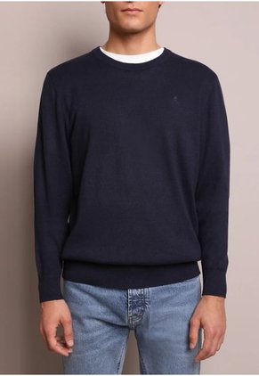 Jersey Cuello Redondo Calavera K25718NAVYMELANGEL Multicolor