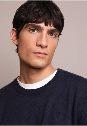 Jersey Cuello Redondo Calavera K25718NAVYMELANGEL Multicolor