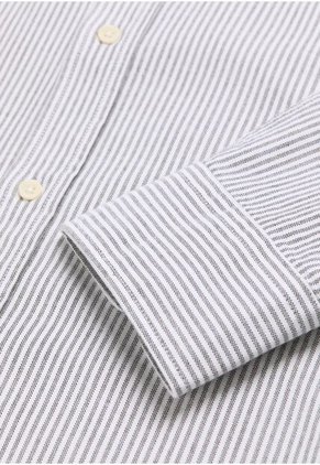 Camisa New Oxford Bd 48394DARKGREENSTRI45 Multicolor