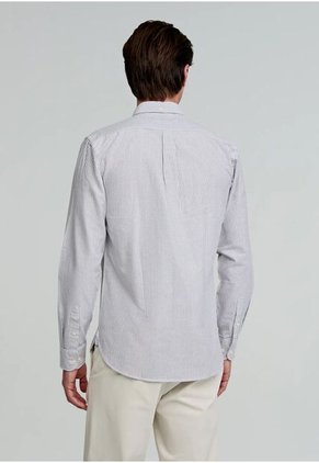 Camisa New Oxford Bd 48394DARKGREENSTRI45 Multicolor