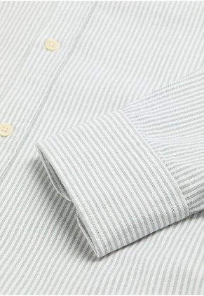 Camisa New Oxford Bd 48394KHAKISTRIPES43 Multicolor