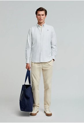 Camisa New Oxford Bd 48394KHAKISTRIPES43 Multicolor