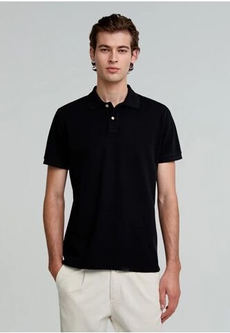 Polo Basico Calavera 14713BLACKS Negro Scalpers