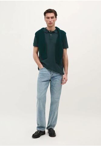 Polo Basico 55950DARKGREENL Verde Scalpers