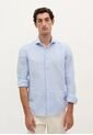 Camisa Vintage Linen Se 57298SKYBLUE40 Azul de Scalpers