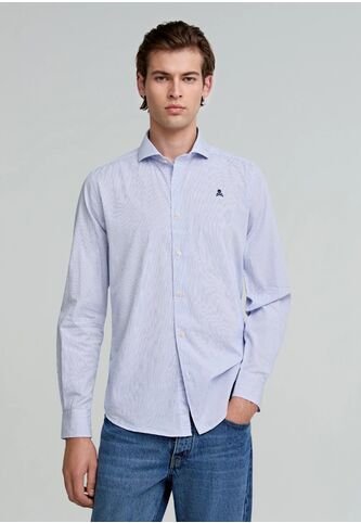 Camisa Sport Elisse 24424WHITEBLUESTRI38 Multicolor Scalpers