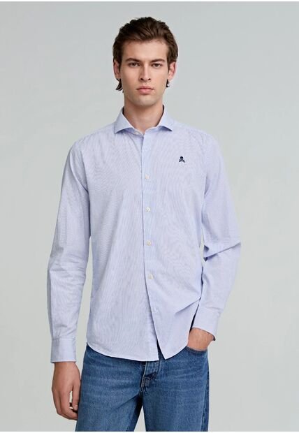 Camisa Sport Elisse 24424WHITEBLUESTRI38 Multicolor