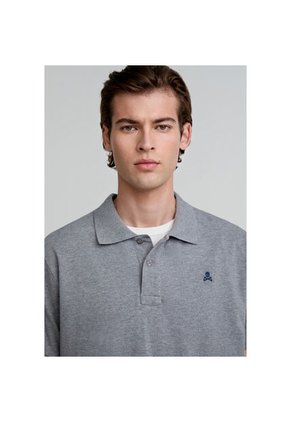 Polo Básico Calavera K14713GREYXXL Gris