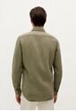 Camisa Vintage Linen Se 57298KHAKI45 Caqui de Scalpers