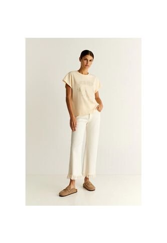 Camiseta Rock Foil 44540NATURALS Natural Scalpers