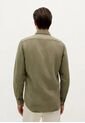 Camisa Vintage Linen Se 57298KHAKI45 Caqui de Scalpers