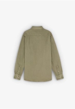 Camisa Vintage Linen Se 57298KHAKI45 Caqui