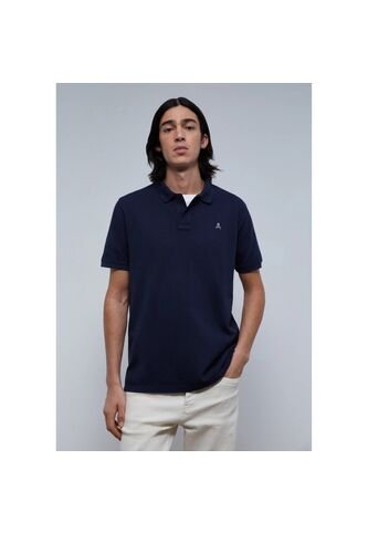 Polo Básico Calavera K14713NAVYS Azul Scalpers