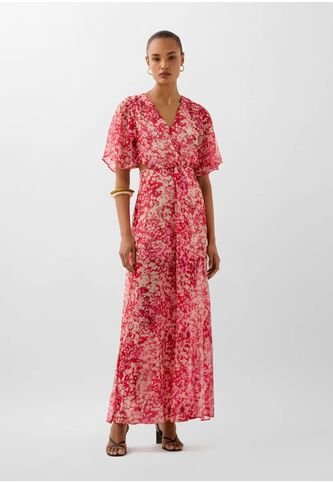 Vestido Monet Print Raspberry 58550RASPBERRYXL Multicolor Scalpers