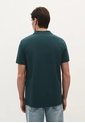 Polo Basico 55950DARKGREENL Verde de Scalpers