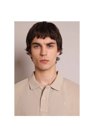 Camisa Polo Básico Calavera 35296BEIGEL Beige Scalpers