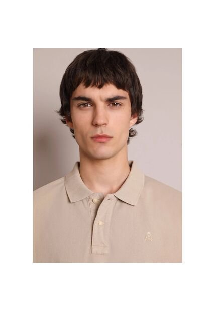 Camisa Polo Básico Calavera 35296BEIGEL Beige