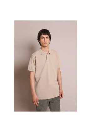 Camisa Polo Básico Calavera 35296BEIGEL Beige