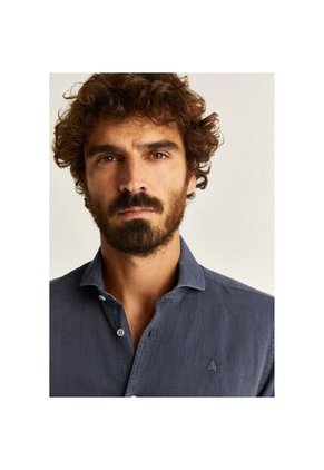 Camisa Vintage 46189NAVY39 Azul