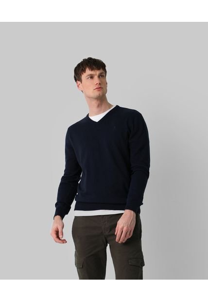 Jersey Cuello Pico Calavera Scalpers Navy