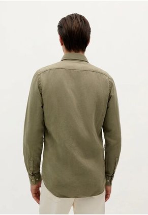 Camisa Vintage Linen Se 57298KHAKI45 Caqui
