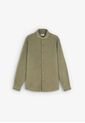 Camisa Vintage Linen Se 57298KHAKI45 Caqui de Scalpers