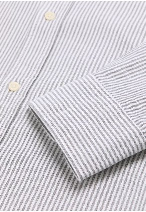 Camisa New Oxford Bd 48394DARKGREENSTRI45 Multicolor