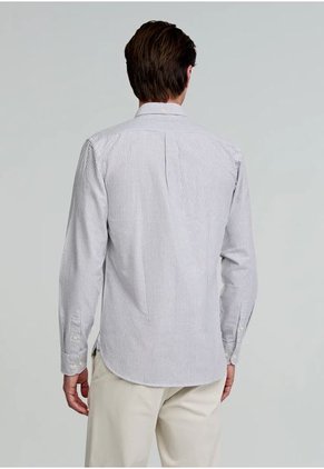 Camisa New Oxford Bd 48394DARKGREENSTRI45 Multicolor