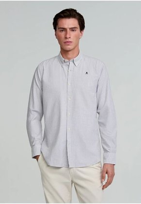 Camisa New Oxford Bd 48394DARKGREENSTRI45 Multicolor