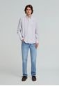Camisa New Oxford Bd 48394BURGUNDYSTRIP41 Multicolor de Scalpers
