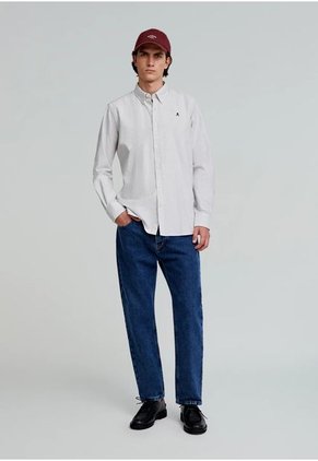 Camisa New Oxford Bd 48394TAUPESTRIPES44 Multicolor