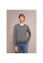 Jersey Cuello Pico Calavera K12743GREYM Gris de Scalpers