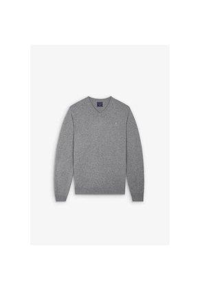 Jersey Cuello Pico Calavera K12743GREYM Gris