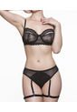 Conjunto Lenceria SCHERZO Adagio 2 Sensual Liguero Removible Negro de Scherzo Lingerie