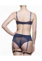 Conjunto Lenceria SCHERZO Adagio 5 Sensual Con Liguero Azul de Scherzo Lingerie