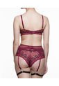 Conjunto Lenceria SCHERZO Adagio 5 Sensual Con Liguero Vinotinto de Scherzo Lingerie